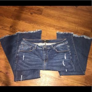 Woman’s bell bottom jeans
